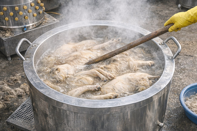 Nhúng máy vặt lông chó