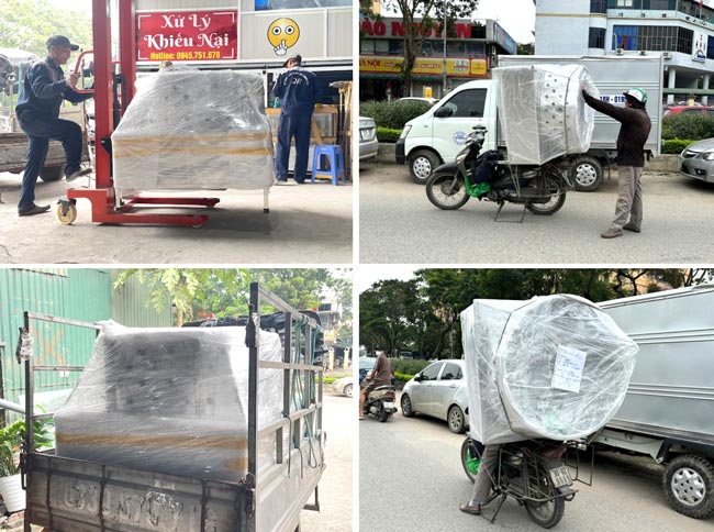 Vận chuyển máy vặt lông dê