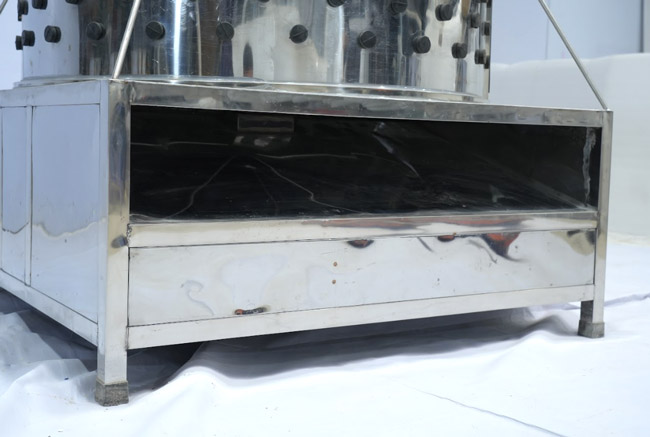 Máng xả máy vặt lông dê