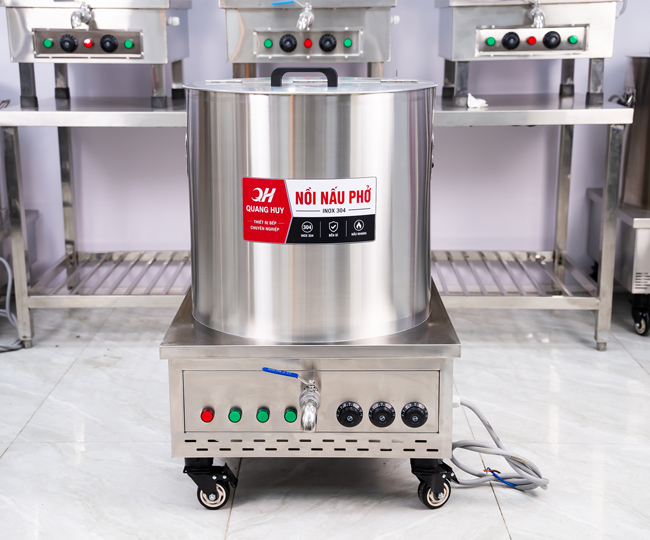 Nồi nấu phở 100 lít inox 304 là lựa chọn phù hợp cho các quán phở
