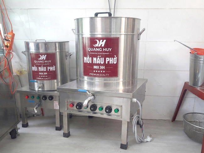 Nồi nấu phở bằng điện 100L tối ưu chi phí