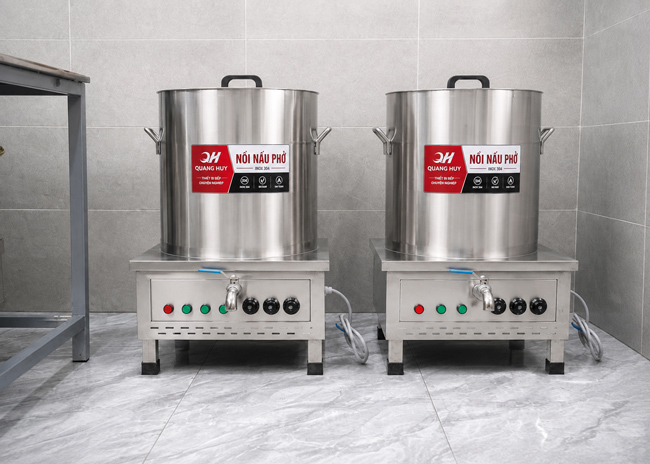 Nồi nấu phở điện 150L phù hợp với mọi mô hình kinh doanh