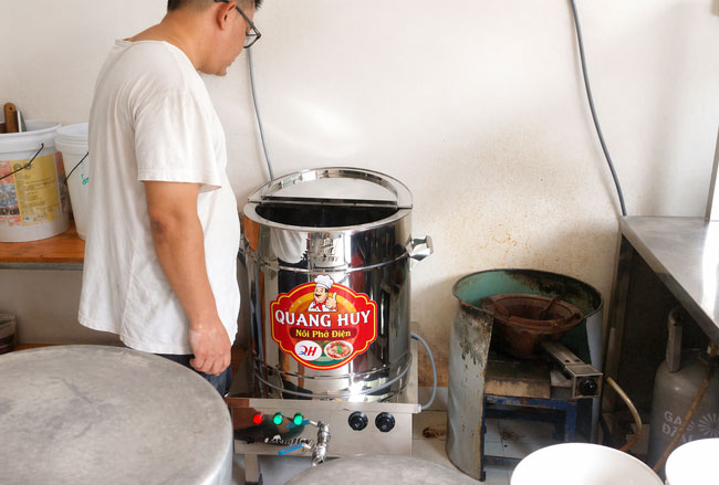 Nồi nấu phở điện 50L dễ dàng sử dụng