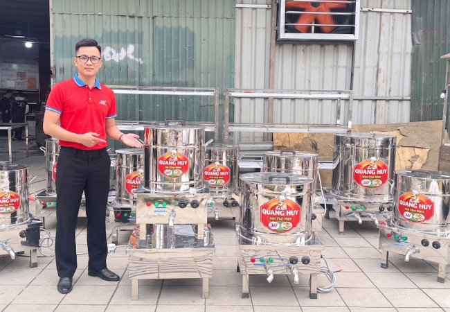 Nồi nấu phở điện 50L hoạt động bền bỉ