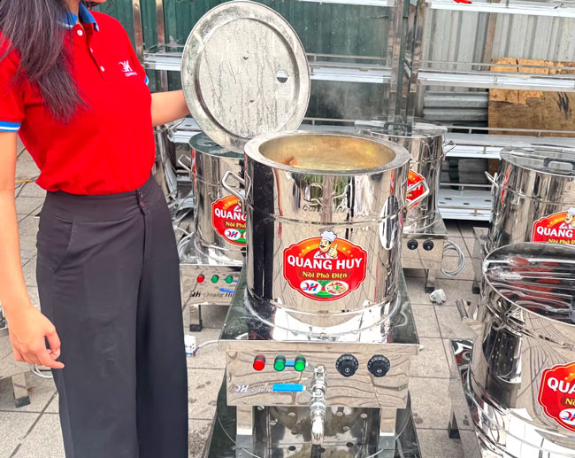 Nồi nấu phở điện 50L Quang Huy giá tốt