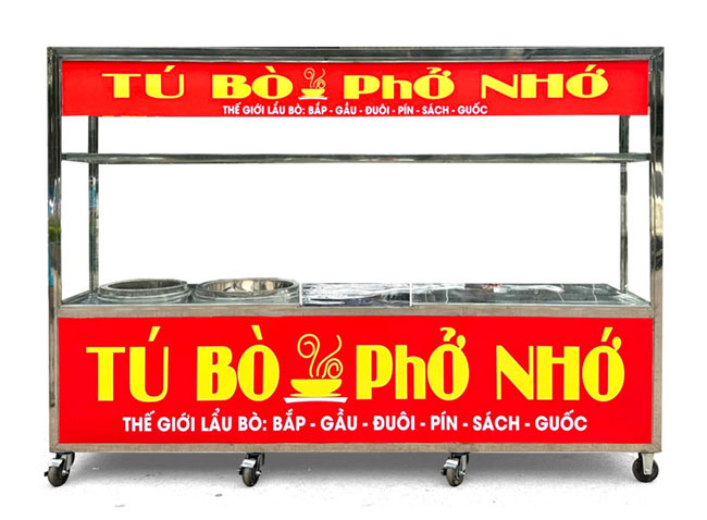 Xe đẩy nồi phở điện