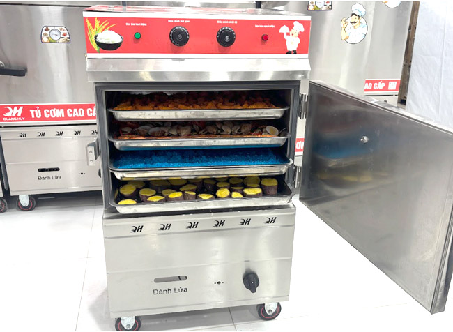 Tủ cơm công nghiệp 4 khay đa năng