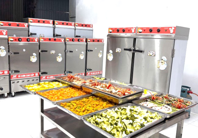 Tủ nấu cơm công nghiệp Quang Huy