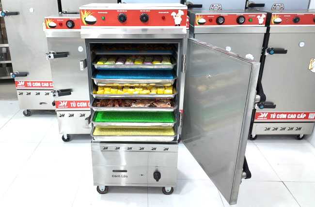 Tủ cơm 6 khay nấu hấp tiện lợi
