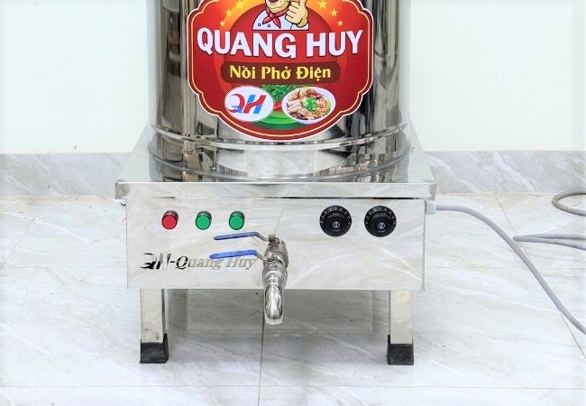 Van xả nồi nấu phở điện 40L