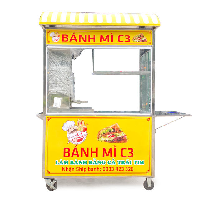 Xe bánh mì thổ nhĩ kỳ mái vòm 1m2 XBM-TNK1.2