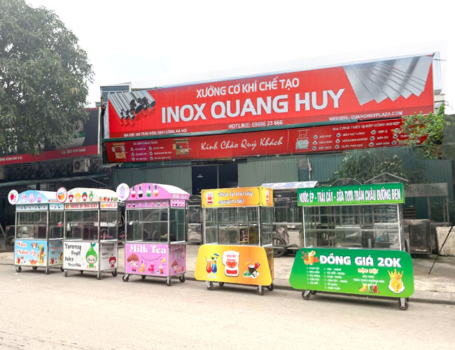 Xe nước ép inox Quang Huy