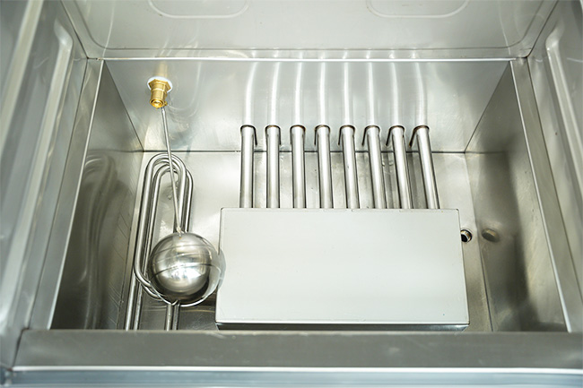 Khoang cấp nước và hệ thống gia nhiệt tủ nấu cơm 10 khay