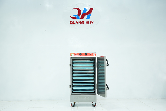 Tủ nấu cơm 10 khay dùng điện