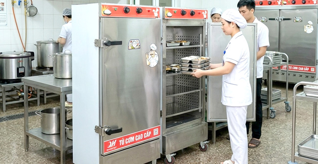 Tủ nấu cơm cho bệnh viện