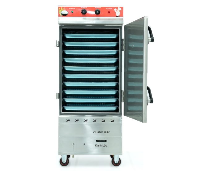 Tủ nấu cơm điện gas 10 khay