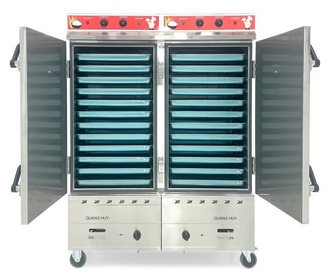 Tủ nấu cơm điện gas 24 khay