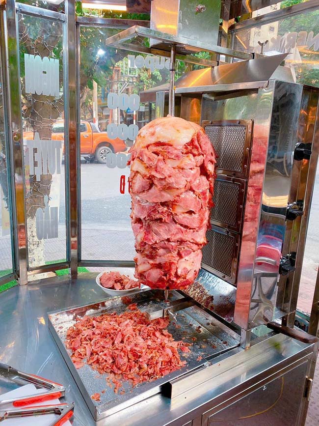 Báo giá lò nướng thịt doner kebab Quang Huy