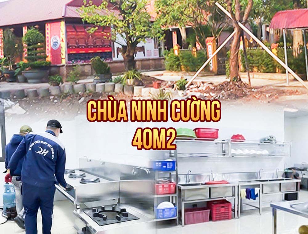 Dự án thi công bếp ăn chùa Ninh Cường
