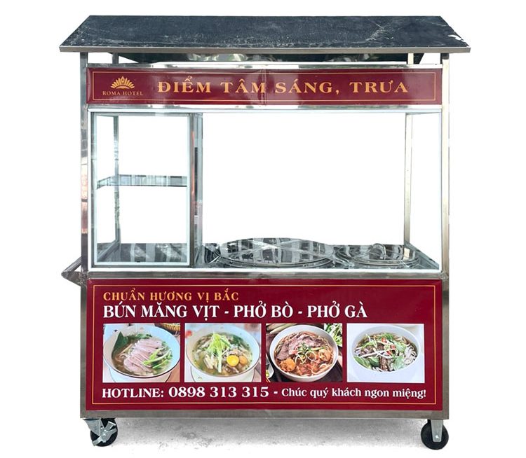 Giá trị nổi bật của xe bún phở mái chùa 1m8