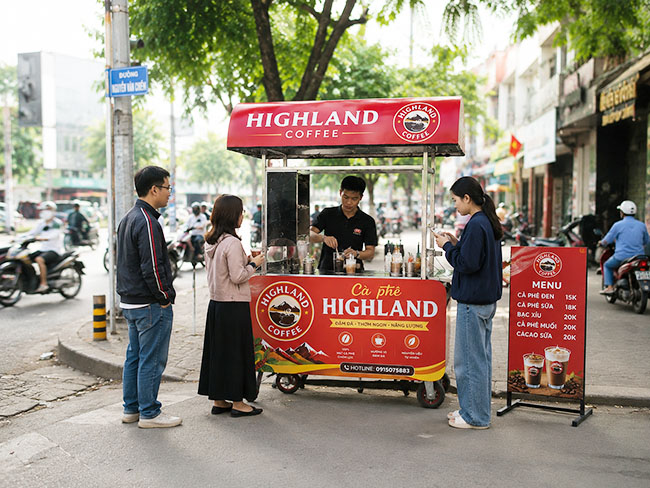 Quầy bán tại các điểm bán lưu động