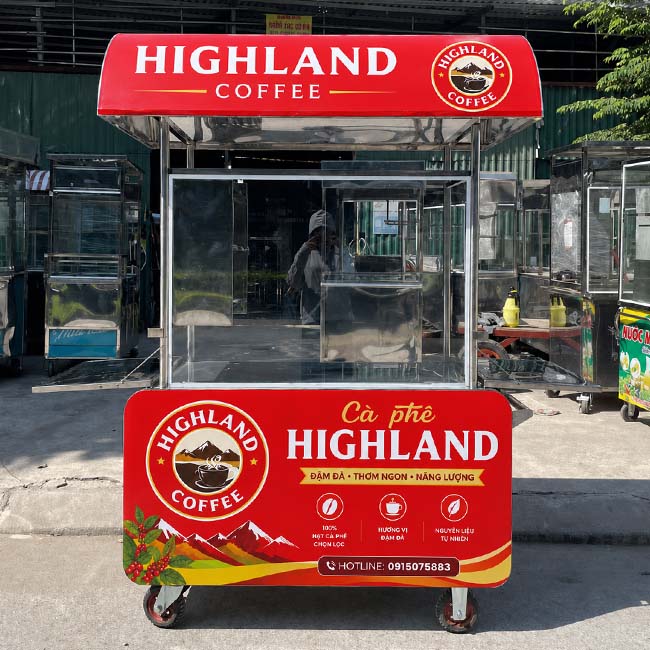 Xe cafe highland trở thành xu hướng hiện nay
