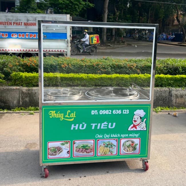 Mẫu Xe Hủ Tiếu Nam Vang màu xanh