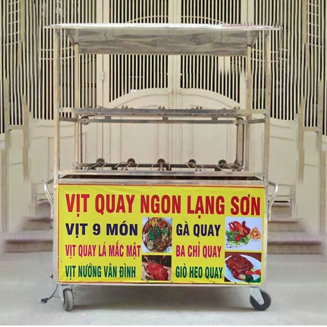 Xe vịt quay – gà quay mái bằng 1m5