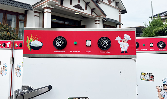 Bảng điều khiển tủ cơm công nghiệp 6 khay điện
