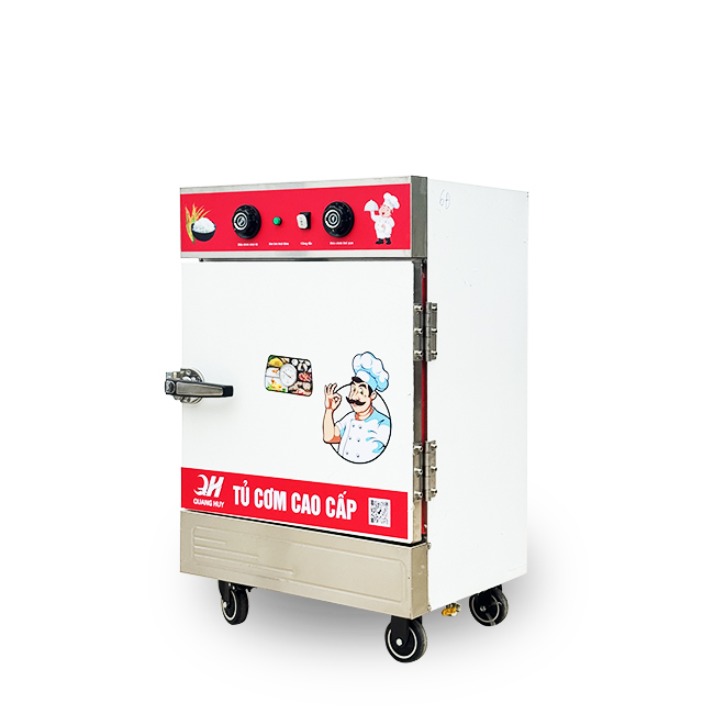 Tủ cơm công nghiệp điện 6 khay inox 201 TC6DL-NK