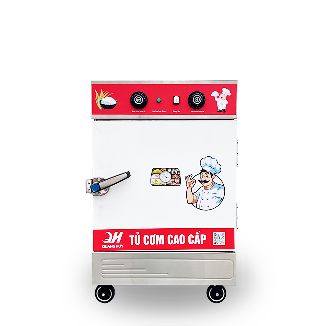 Tủ cơm công nghiệp điện 6 khay inox 201 TC6DL-NK