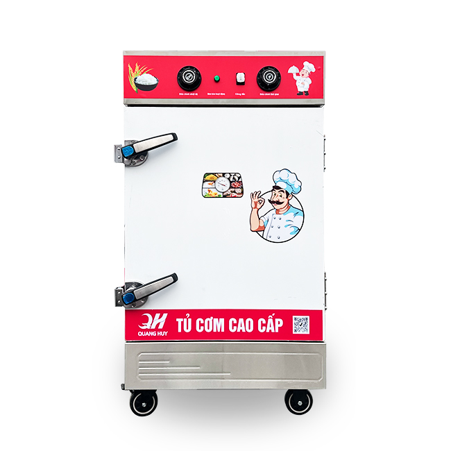 Tủ cơm công nghiệp điện 8 khay inox 201 TC8DL-NK