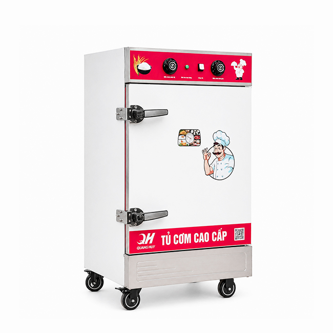 Tủ cơm công nghiệp điện 8 khay inox 201 TC8DL-NK