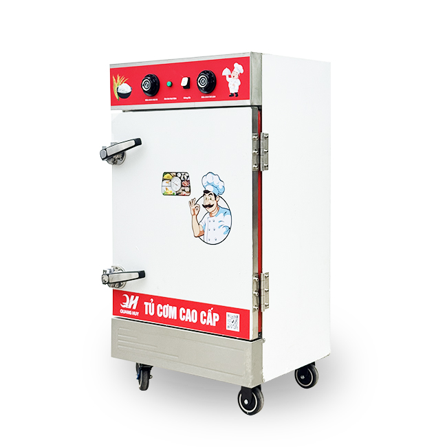 Tủ cơm công nghiệp điện 8 khay inox 201 TC8DL-NK
