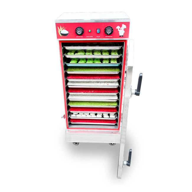 Tủ cơm công nghiệp điện 10 khay inox 201 TC10DL-NK