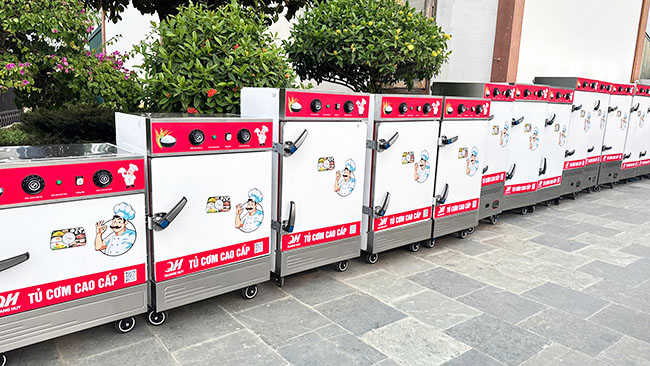 Tủ cơm công nghiệp điện 6 khay phù hợp bệnh viện