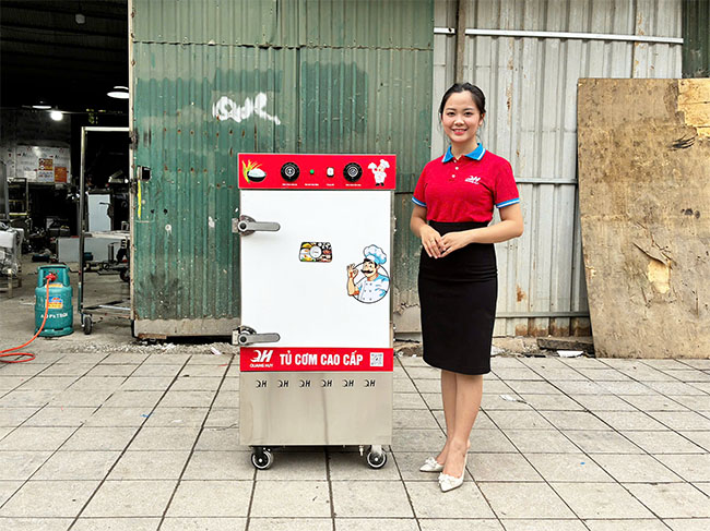 Tủ cơm điện 8 khay inox 201 giá thành hợp lý