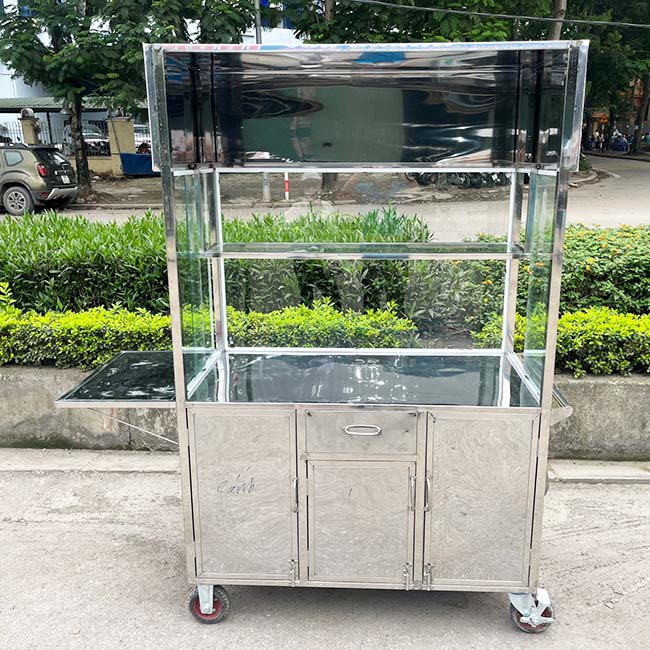 Tủ kính giữ nhiệt và trưng bày