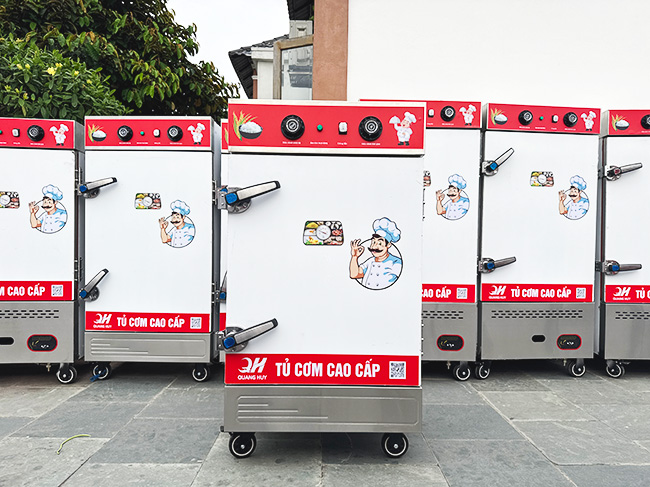 Ưu điểm nổi bật của tủ cơm điện 8 khay inox 201