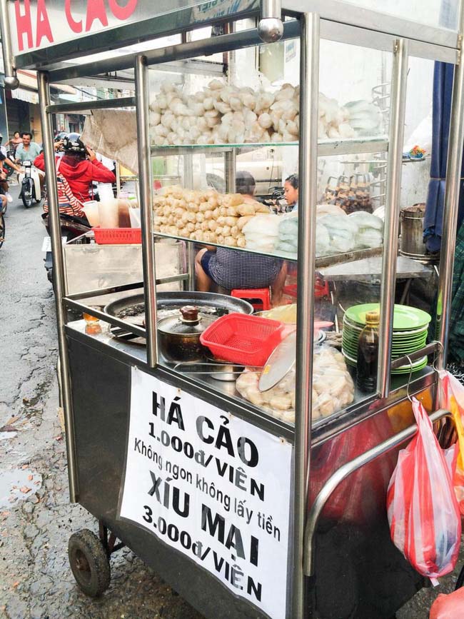 Xe bán há cảo dễ dàng di chuyển