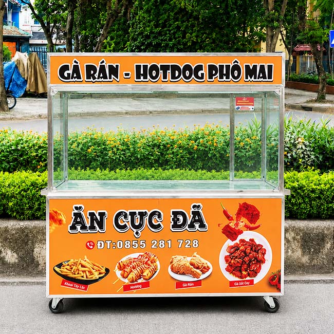 Xe bán Hotdog gà rán