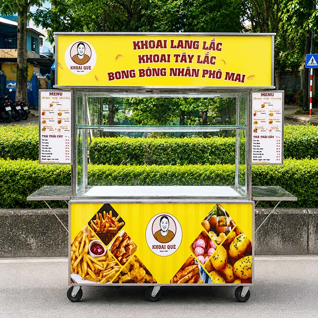 Xe khoai lang lắc