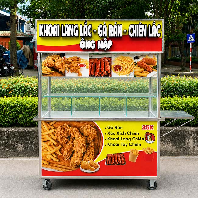 Xe khoai lang lắc