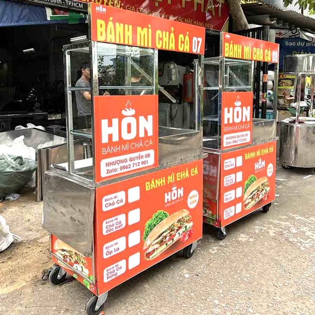 Chọn xe bánh mì chả cá cho người mới bắt đầu