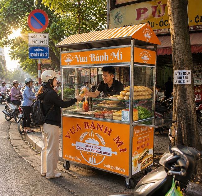 Kinh doanh bánh mì Doner Kebab lưu động