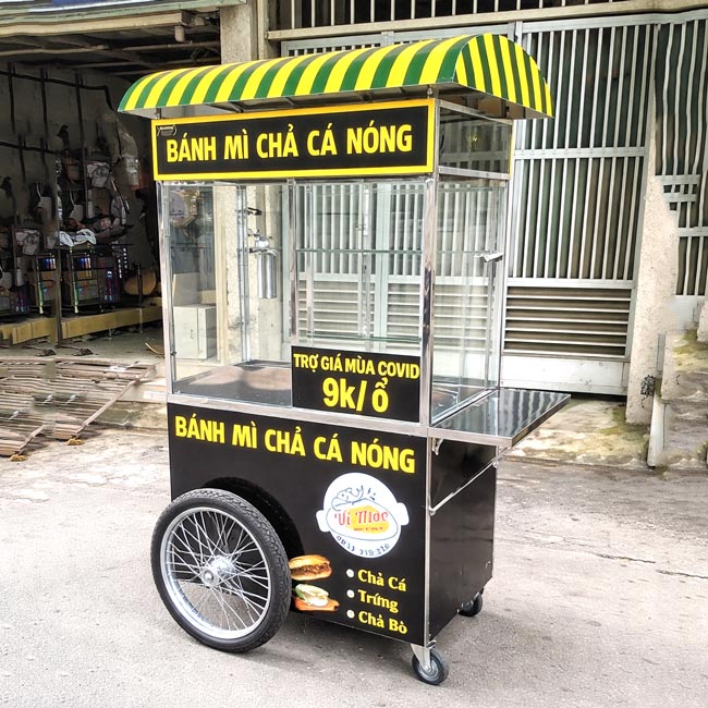 Mẫu xe bánh mì chả cá