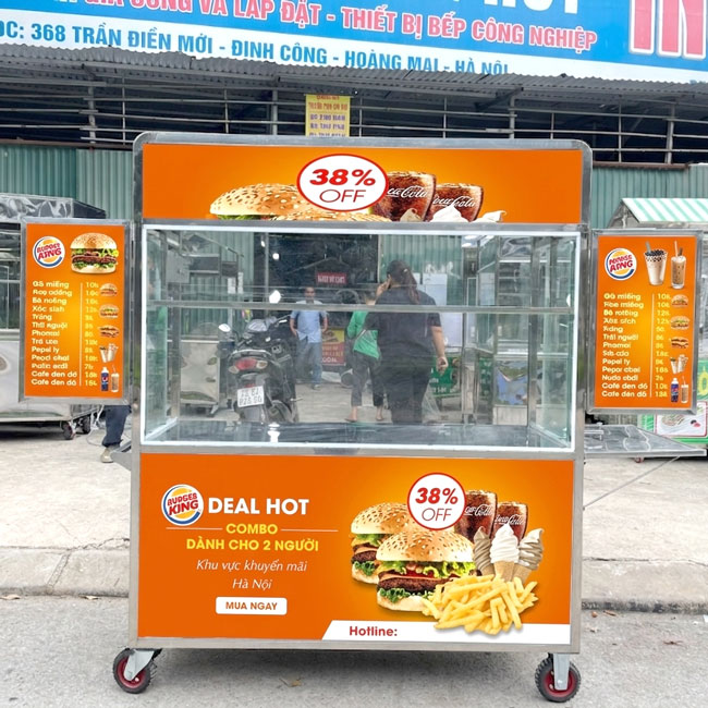 Mẫu xe bánh mì hamburger