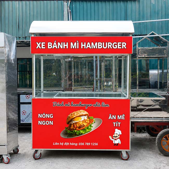 Mẫu xe bánh mì hamburger