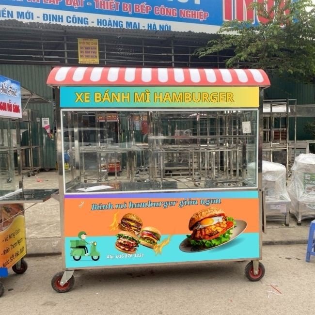 Mẫu xe bánh mì hamburger