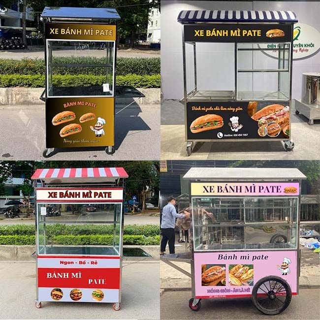 Mẫu xe bánh mì pate